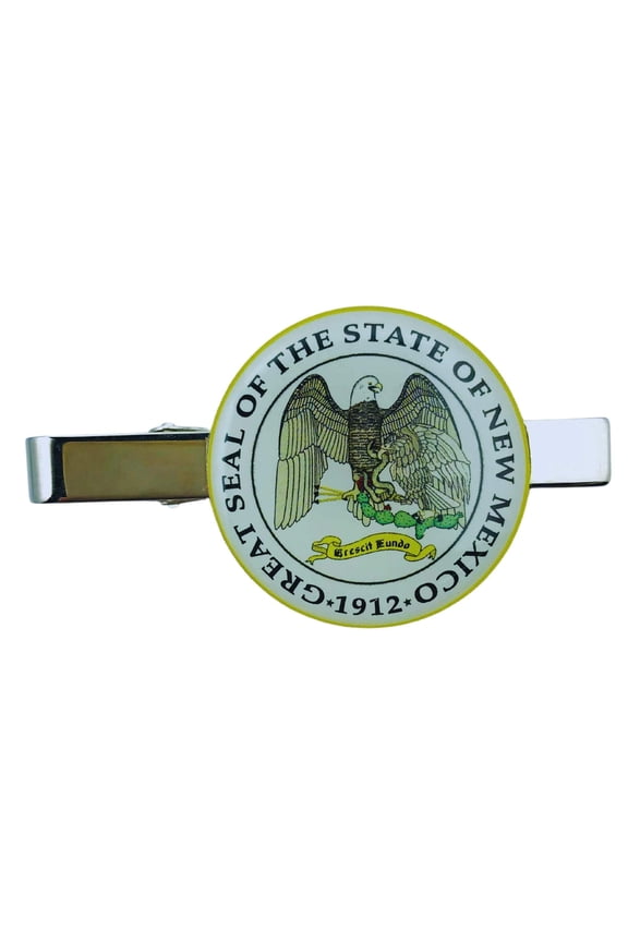 Tie Clip - State Seal New Mexico - USA | Men's Formalwear Accessory, Tie Bar, Necktie Fastener, Collectible Keepsake