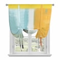 thumbnail image 1 of Tie Up Curtains for Windows Abstract Artwork Orange Yellow Valance Adjustable Balloon Curtain Modern Art Tie Up Shades for Kitchen Living Room Bedroom Privacy Curtain Drape 34x45 Inch, 1 of 9