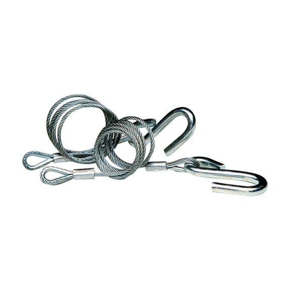 Tie Down 59539 Hitch Cables with Wire Safety Latch Class III - 5,000 lbs., Galvanized