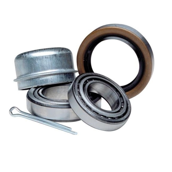Tie Down Engineering 3007.2061 0.75 in. Precision Tapered Roller Bearing Kit with Dust Cap, White