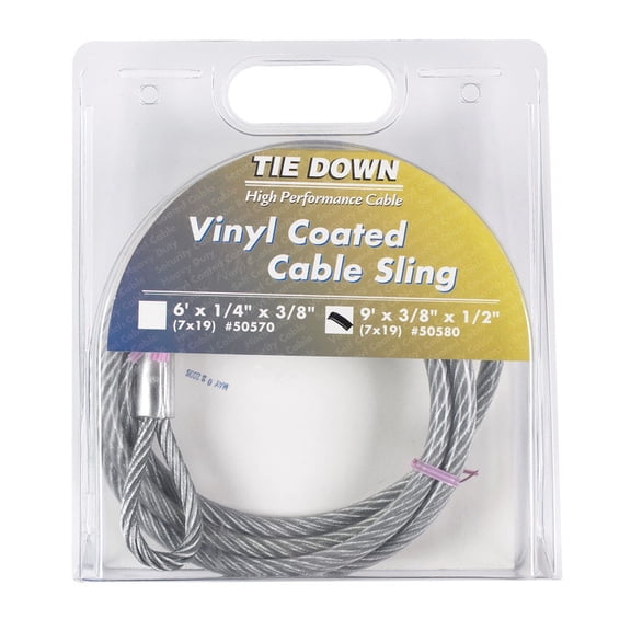 CABLE SLING9'3/8-1/2VNYL