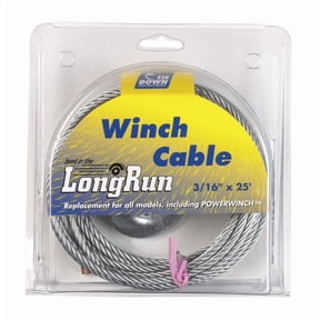Tie Down Engineering Galvanized Galvanized Steel 3/16 in. D X 25 ft. L Aircraft Cable