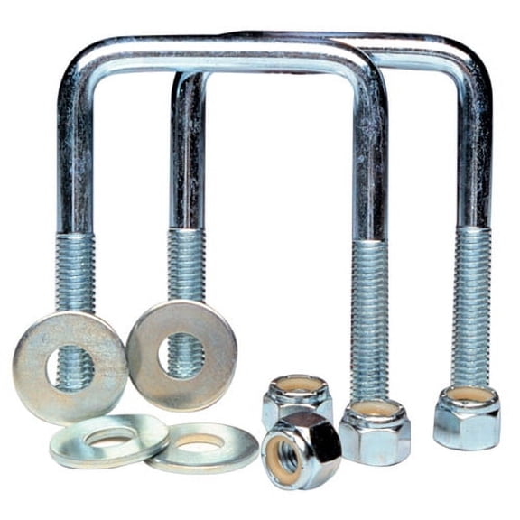 Tiedown 86204 Boat & Utility Trailer Zinc Plated Square U-Bolts 1/2" x 4"