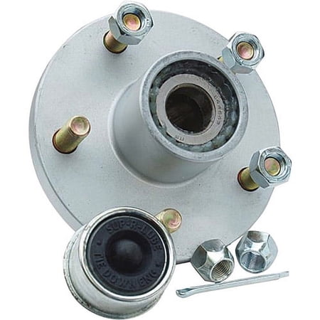 Tie Down Engineering 81049 Super Lube Hub Kit - 5-Stud with 1-3/8" Inner and 1-1/16" Outer Bearings, Galvanized, 1750 lbs. Capacity