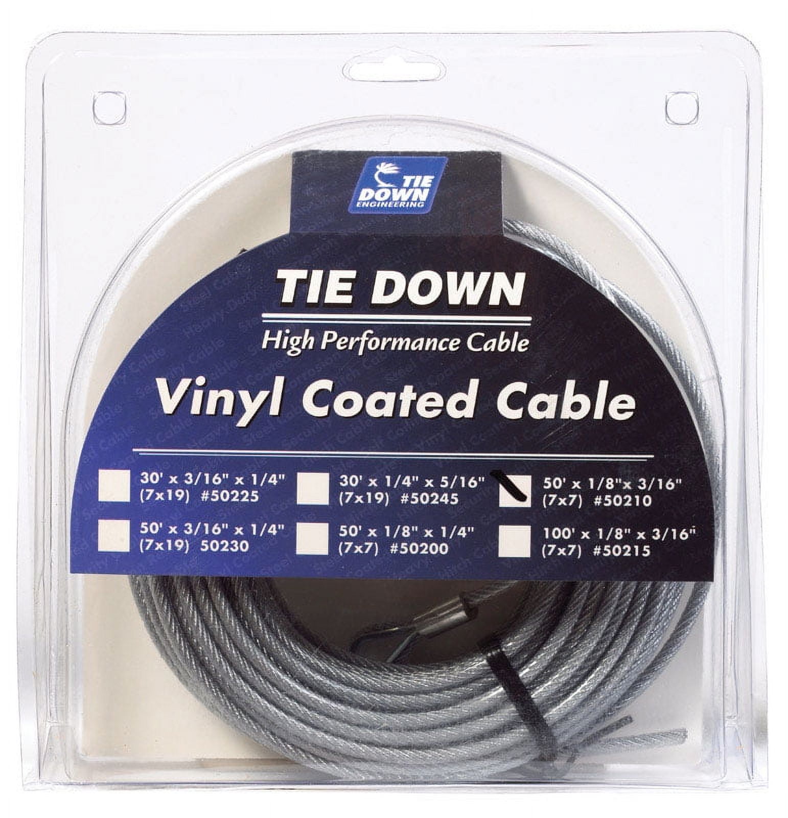 Tie Down Engineering Galvanized Galvanized Steel 1/16 in. D X 50 ft. L Aircraft Cable Tie Down Engineering Galvanized Galvanized Steel 1/16 in. D X 50 ft. L Aircraft Cable