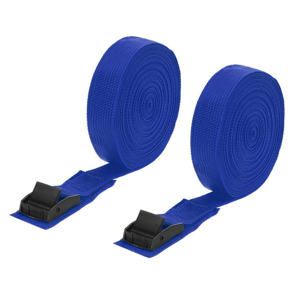 Tie Down Straps, 2Pcs Adjustable Buckle Lashing Straps, 700x2.5cm Cinch Strap (Dark Blue)