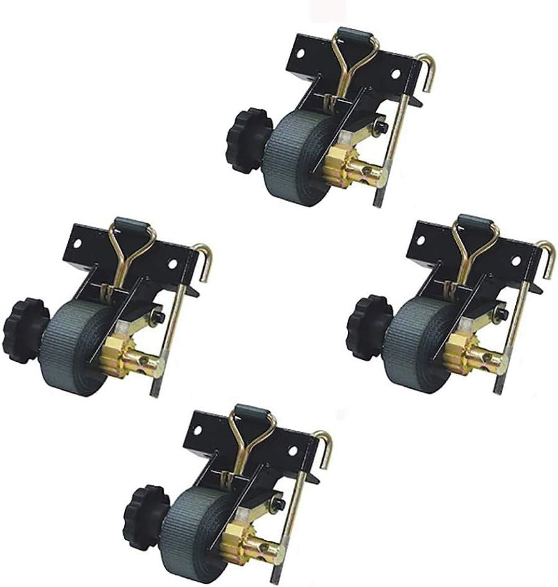 Raparts (4) Tie Down Straps For Ladder Racks With Square Tubing 11/2