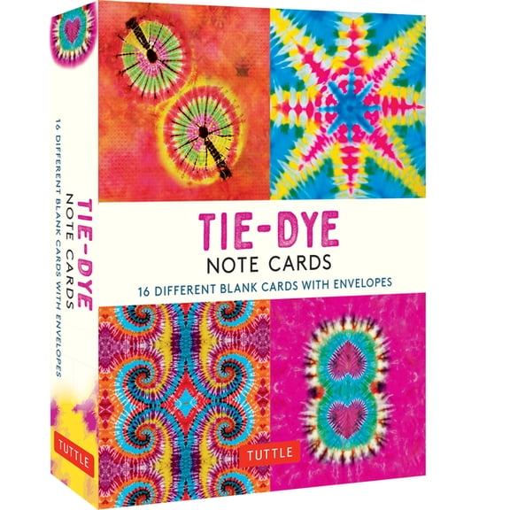 Tie-Dye, 16 Note Cards: 16 Different Blank Cards with 17 Patterned Envelopes in a Keepsake Box! (Other)