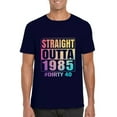 thumbnail image 1 of Tie Dye 40th Birthday Straight Outta 1985 Retro Forty Bday T-Shirt, for men & women, up to size 5XL, 1 of 3