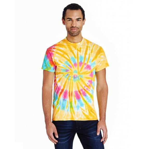Tie-Dye Adult 5.4 Oz., 100% Cotton Tie-Dyed T-Shirt