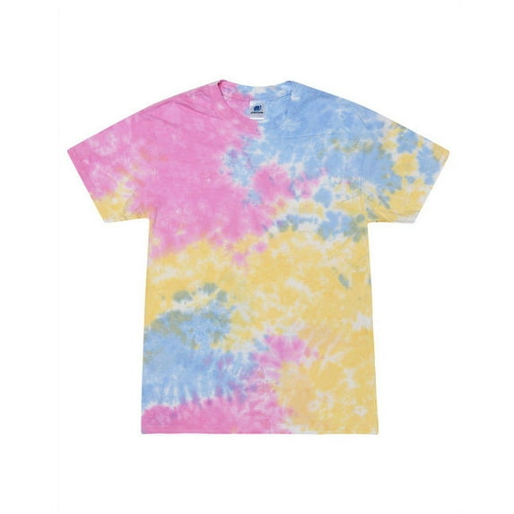 Tie-Dye Adult 5.4 oz. 100% Cotton T-Shirt XL Sherbet