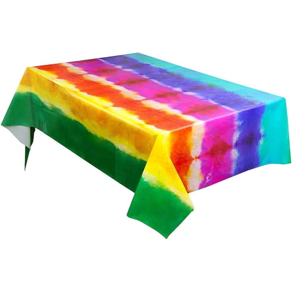 Tie Dye Art Themed Tablecloth Party Table Cloth Table Covers For Birthday Party Wedding Decoration