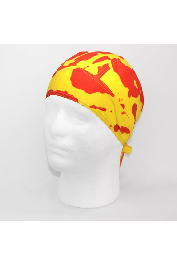 Tie Dye Bandana Skull Cap Doo Rag for Hulk Hogan Mens Costume