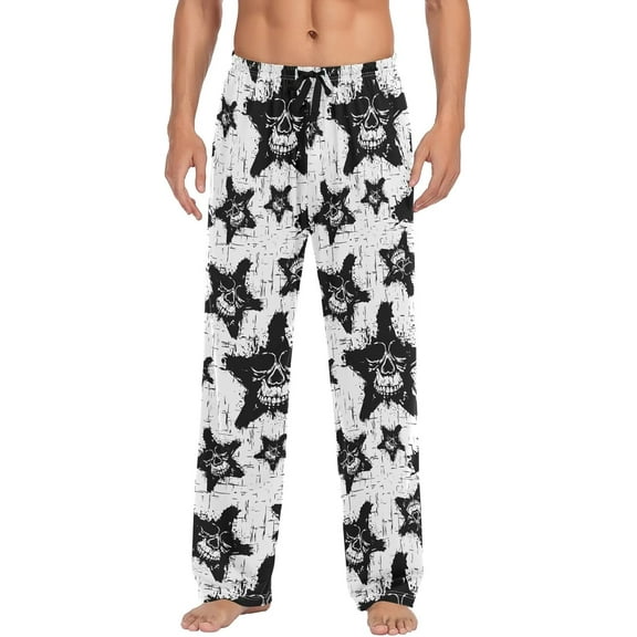 Tie Dye Blue Pajama Pants Mens Lounge Pants Casual Men Pajama Bottoms