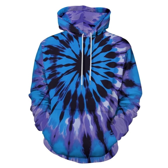 Tie-Dye Blue Swirl Pattern-1 3d Sweatshirts Hoodie Fashion Casual Personality Men's Women Street Hoodie Pullovers Long Sleeve Comfortable Top