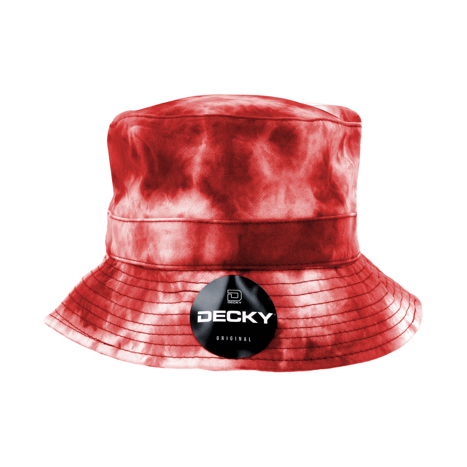 Red Tie-Dye Bucket Hat PB256 Pit Bull Cambridge Plain Tie Dye Bucket [Black/Red  main image 4
