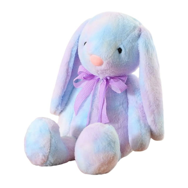 Tie Dye Bunny Plush Toy, Stuffed Rabbit Girl Friend Gifts for Valentine