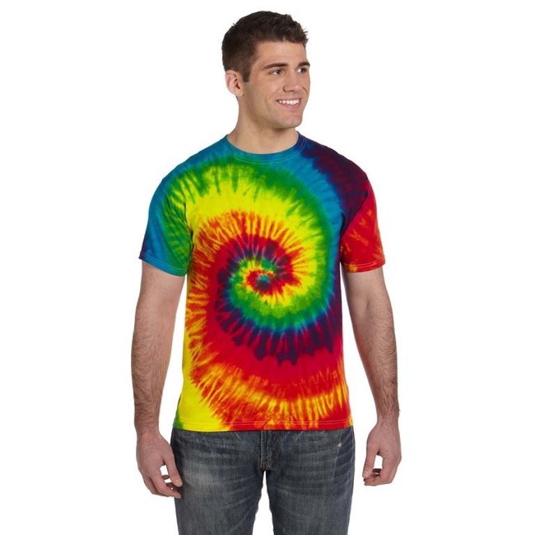 Gray Rainbow Tie Dye Tee/Crop 4XL / Crop