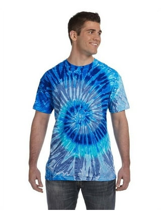 T-shirts PLEASURES Surrealism Tye Dye Tee Blue/ Light Blue