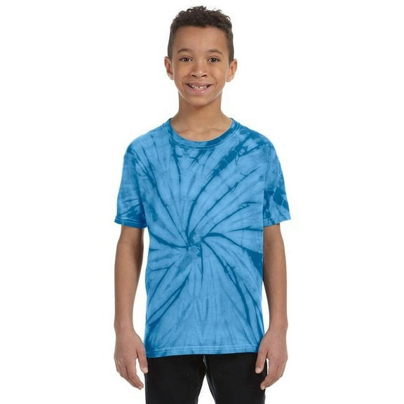 Tie-Dye Boy's Short Sleeve Spider Tie-Dyed T-Shirt - CD101Y