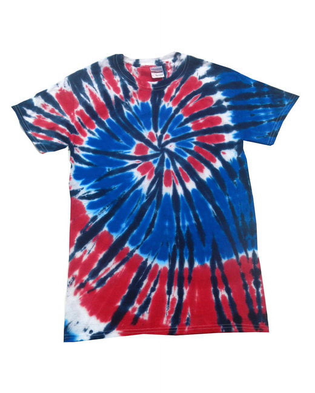 Tie Dye Toddler T-Shirt - 100% Cotton Neon Rainbow Tee, Sizes 2T 3T 4T