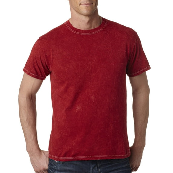 Tie-Dye CD1300 Adult 100% Cotton Vintage Wash T-Shirt - Mineral Red - 3XL