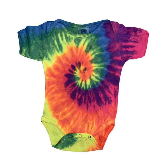Tie-Dye Infant Creeper - NEON RAINBOW - 6MOS