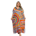 thumbnail image 1 of Tie Dye Caftan Robe Lightweight Kaftan Dresses for Swimwear Women Plus Size Beach Maxi Dress Long Resort Tunic Batwing Sleeve Summer Outfits Oversized Bath Robe Casual Afirca Dress moomoo House Wear, 1 of 11