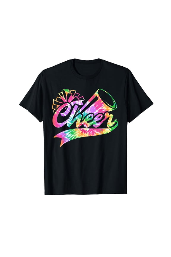 Tie Dye Cheerleading Peace Love Cheer for Cheerleader Cute T-Shirt