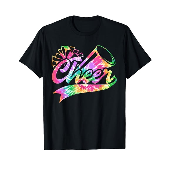 Tie Dye Cheerleading Peace Love Cheer for Cheerleader Cute T-Shirt