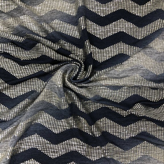 Tie-Dye Chevron Metallic Jersey