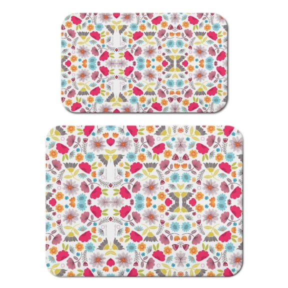 Tie Dye Coffee Mat Absorbent Dish Drying Pad with Non-Slip Backing Leak-Proof and Heat-Resistant Diatom Mud Kitchen Counter Mat Featuring Chic and Retro Artistic Patterns Multi-Purpose Under Coffee Ma
