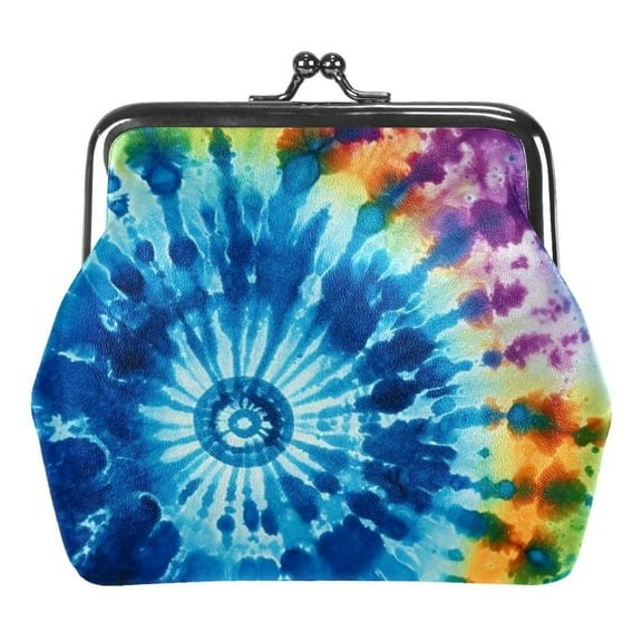 Tie-Dye Coin Purse, Kiss Lock Coin Purse, Large Capacity Coin Pouch, Change Purse Cute Car Coin Holder for Women