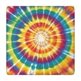 thumbnail image 1 of Tie Dye Color Burst Pattern Square Fitted Tablecloth with Elastic Edge,Square Table Cover,Washable Elastic Table Cover for Home Kitchen Party Decor 34"x34", 1 of 6