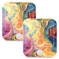 thumbnail image 1 of Tie Dye Colorful 2 Pack LED Motion Sensor Night Light Plug into Wall Auto Dusk to Dawn Adjustable Brightness for Kids Bedroom Hallway Nursery Room, 1 of 7