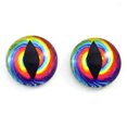 thumbnail image 1 of Tie Dye Colorful Dragon Glass Eyes, 1 of 10