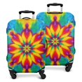 thumbnail image 1 of Tie Dye Colorful Flower Pattern Luggage Cover Fashion Suitcase Cover Baggage Covers Fit 25-28 Inch Luggage (Go Travel), 1 of 5