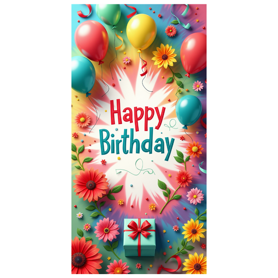 Tie Dye Colors Banner Festival Party Backdrop Birthday Decor for Celebration Indoor Decoration Kids Party