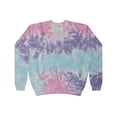 thumbnail image 1 of Tie-Dye Crew Neck Sweatshirt Adult Colortone Men Sizes S to 3XL Unisex Fleece, 1 of 3