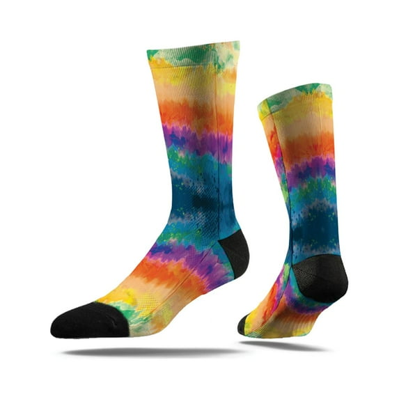 Tie Dye Crew Socks-Youth Girls/Boys FatCap Apparel | Comfortable/Durable | Machine Washable