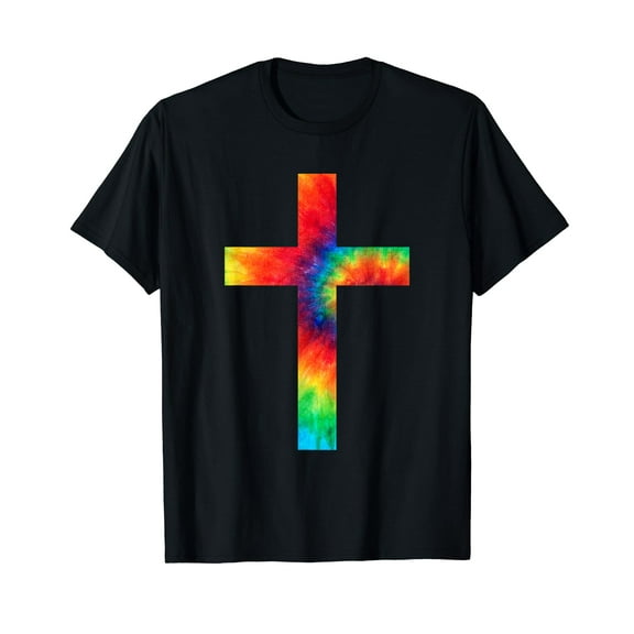Tie Dye Cross Tie Dyed Religion T Shirt T-Shirt