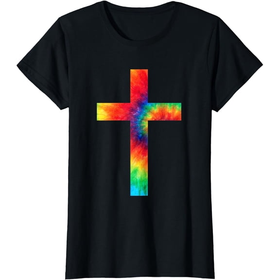 Tie Dye Cross Tie Dyed Religion T Shirt