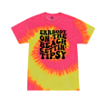 thumbnail image 1 of Tie-Dye Cute Fun Womens Errrybody On The Beach Gettin' Tipsy Ladies Short Sleeve T-Shirt-Fluorescent Swirl-Medium, 1 of 1