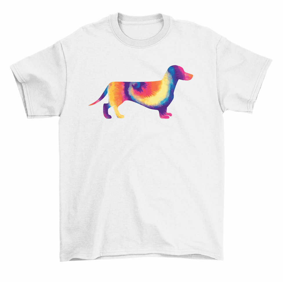 Tie Dye Dachshund Weiner Dog T-Shirt Men Women Unisex - Walmart.com