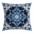 thumbnail image 1 of Tie Dye Decor Throw Pillow Cushion Cover, Microcosm Motif Generated with Digital Large Volume Active Rough Effect, Decorative Square Accent Pillow Case, 24 X 24 Inches, Royal Blue White, by Ambesonne, 1 of 2