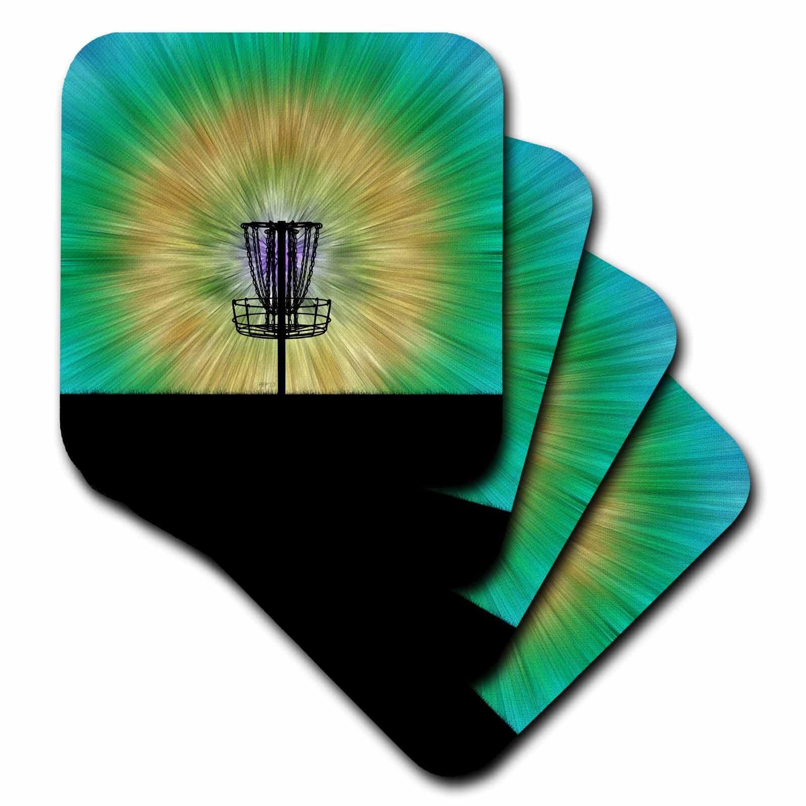 Tie Dye Disc Golf Basket colorful disc golf tie dye basket design set