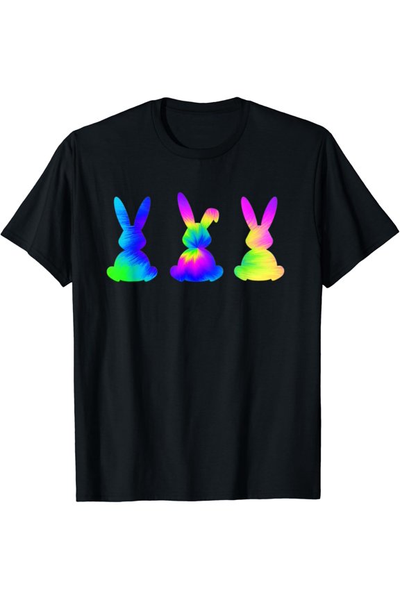 Tie Dye Easter Bunny Bunnies Egg Hunt Rabbit T-Shirt