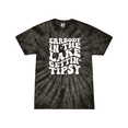 thumbnail image 1 of Tie-Dye Errrybody In The Lake Gettin' Tipsy Womens Funny Groovy Cute Ladies Short Sleeve T-Shirt -Black Tie-Dye-Small, 1 of 1