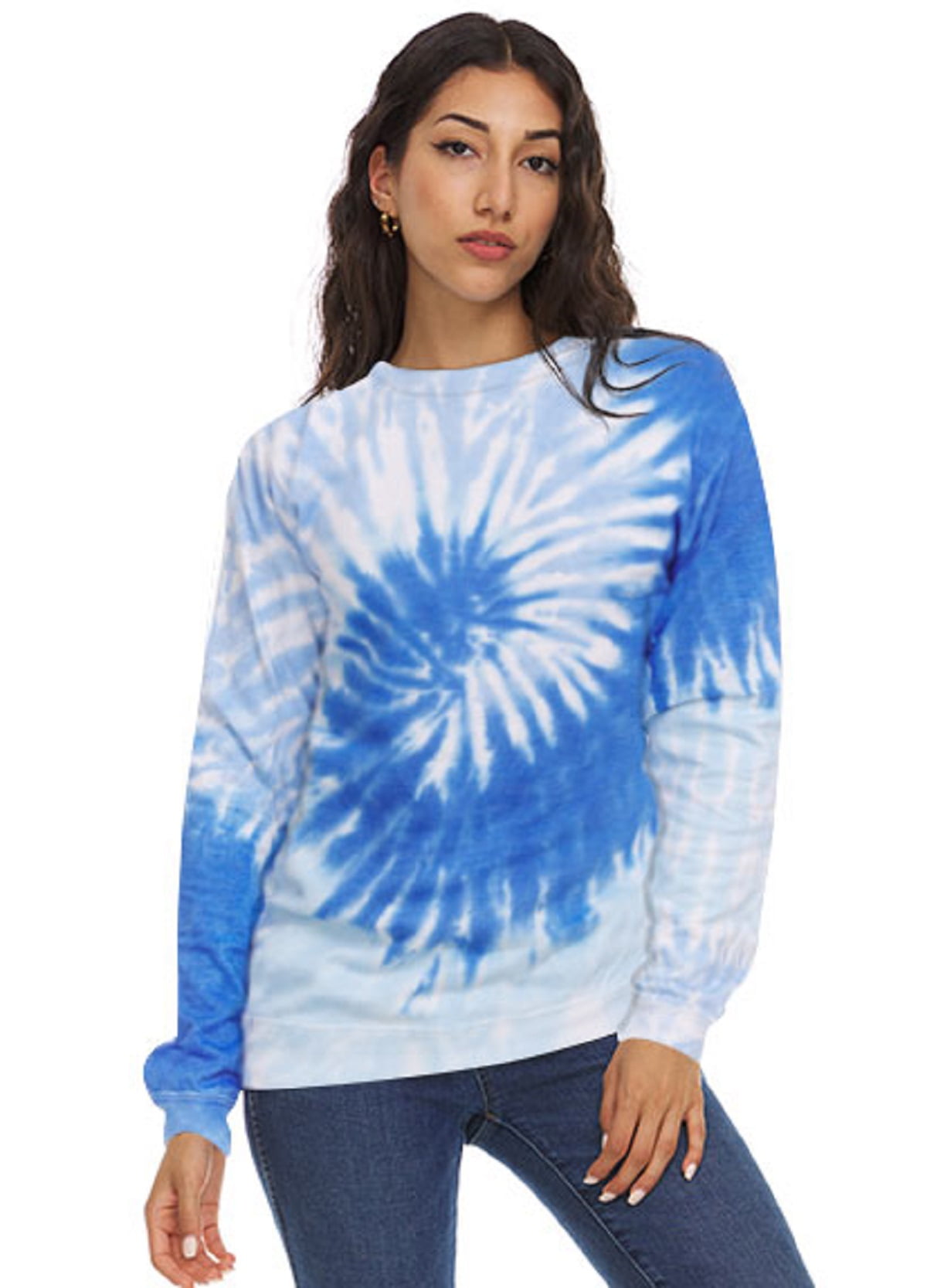 Tie Dye Fleece Sweatshirts Pullover Hoodies Sweaters For Men Women Up to 5XL
