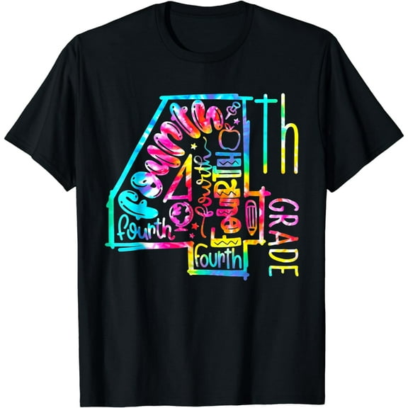 Tie Dye Fourth Grade 4th Grade Back To School Student Kids T-Shirt